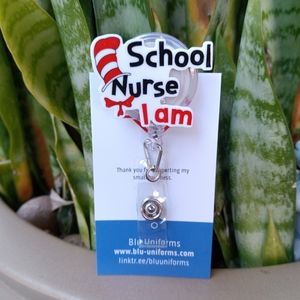 School Nurse badge reel holder